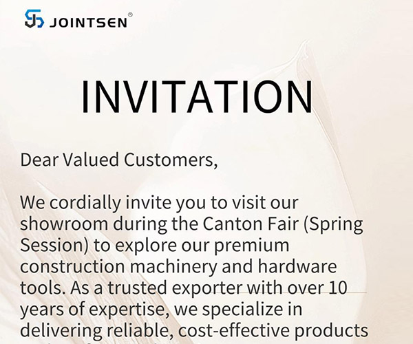 Guangzhou Jointsen Trading Co., Ltd. se účastní kantonského veletrhu (jaro), upřímně vás pozve na návštěvu!